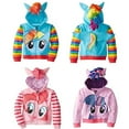 thumbnail image 4 of Kid Girls Little Pony Rainbow Dash Hoodies Baby Girls Sweatshirts Coat, 4 of 5