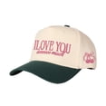 thumbnail image 2 of I LOVE YOU soooooo much Embroidered Patchwork Trucker Cap, 2 of 11