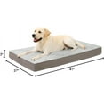 thumbnail image 7 of Orthopedic Dog Bed Dog Crate Bed Waterproof Dog beds for Extra Large Dogs Deluxe Plush Washable Dog Bed with Egg Crate Foam & Removable Cover, 53 x 36 Inch, Gray, 7 of 7