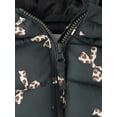 thumbnail image 2 of The Children's Place Toddler Girls Long Sleeve Print Hooded Puffer Jacket, Sizes 12M-5T, 2 of 4