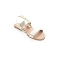thumbnail image 3 of Soho Shoes Women's Ankle Strap Open Toe Patent Leather Flat Sandals, 3 of 3
