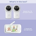 thumbnail image 6 of Hubble Nursery View Pro Twin Local Baby Monitor with Large 5-inch Parent Unit Viewer, 6 of 9