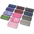 thumbnail image 3 of Cartera de cuero genuino para mujer, tejida a mano, capa superior de piel de oveja, billetera para hombres y mujeres, billetera con clip, bolso largo, 3 of 6