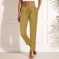 thumbnail image 2 of TIANZEN High Waisted Casual Yoga Pants For Split Flared Trousers Soft Athletic Workout Wide Leg Bottoms Elastic Pants for Women Work Casual, 2 of 4
