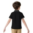 thumbnail image 5 of Boys Polo Shirts Short Sleeve Shirt Black Shirts Boy Shirts for Boys 7-8 Years, 5 of 5