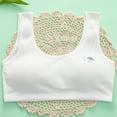 thumbnail image 2 of Girl Training Bra Girls Sports Bra with Breathable Pads Teens Cotton Training Bras Girls Sports Bra Training Bras White 17Y, 2 of 8