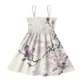 thumbnail image 2 of Ttyddzy Woman' Casual-Dresses Sleeveless Camisole A-Line Dress for 2Y-7-8Y，Purple Magnolia, 2 of 8