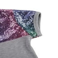 thumbnail image 3 of Toddler Baby Girls  Neck Short Sleeve Top Elastic Head Sequin Shorts, 3 of 5
