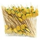 thumbnail image 1 of 100 Palillos de Bambú Desechables para Alimentos, Frutas, Cócteles, Palillos de Dientes Hechos A Mano, Suministros de Picnic, Decoración C, 1 of 5