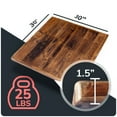 thumbnail image 2 of HEIRLOUM Reclaimed Wood Table Top - Rustic Recycled Solid Wood Perfect for Kitchens, Dining and Coffee Table Top (1pc 30" x 30", SP3030), 2 of 7