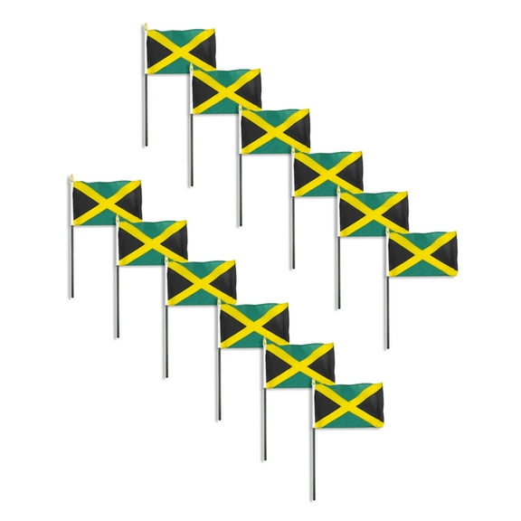 Jamaica flag 4 x 6 inch - 12 PK