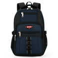 thumbnail image 2 of Travel Backpack for Men Women Water-resistant Multi-Pocket Bag Lighweight Casual Work Hiking Daypack School Bookbag, Navy, BP8017, 2 of 10