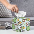 thumbnail image 4 of Kdxio Frog With Sweet Print Tissue Box Cover,Square Decorative PU Leather Facial Paper Case Organizer Holder Dispenser for Bathroom,Night Stands,Desk,Car 5.2''X5.2''X5.2'', 4 of 6