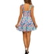 thumbnail image 3 of VESTIDO FLORAL VERANO 2025 INSPIRAR CHIC PARA MUJER, LARGO A LA RODILLA, CON TIRANTES DE LAZO, TIRANTES ESPAGUETI, XL, AZUL Y ROSA, 3 of 6