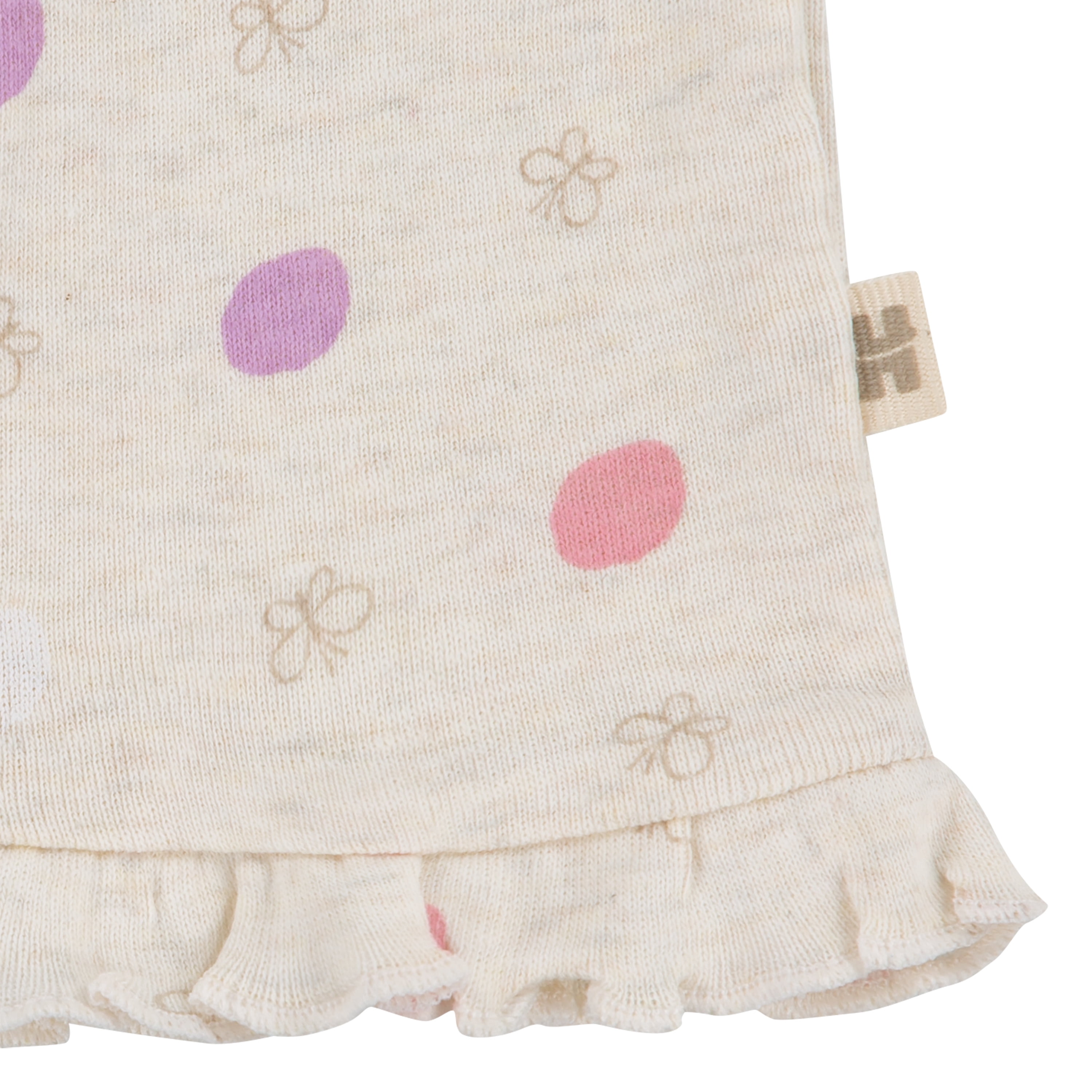 Huggies Baby Girls Butterfly 2pc Organic Cotton Bodysuit and Pant Set, Sizes NB-24M