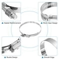 thumbnail image 3 of Uxcell 2Pack Worm Gear Drive Hose Clamps Constant Tension Adjustable Range 146-169mm, 3 of 4