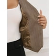 thumbnail image 5 of INSPIRE CHIC Women's Vest V Neck Sleeveless Button Down Striped Trendy Waistcoat Casual Outfits XS Coffee, 5 of 6
