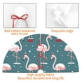 thumbnail image 4 of Yiaed Flamingo Print Christmas Tree Skirt , Tree SkirtsTree Mat for Christmas Winter Holiday Indoor Decorations-30", 4 of 7