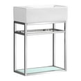 thumbnail image 2 of Pierre 19.5 Single, Open Shelf, Chrome Metal Frame Bathroom Vanity, 2 of 11
