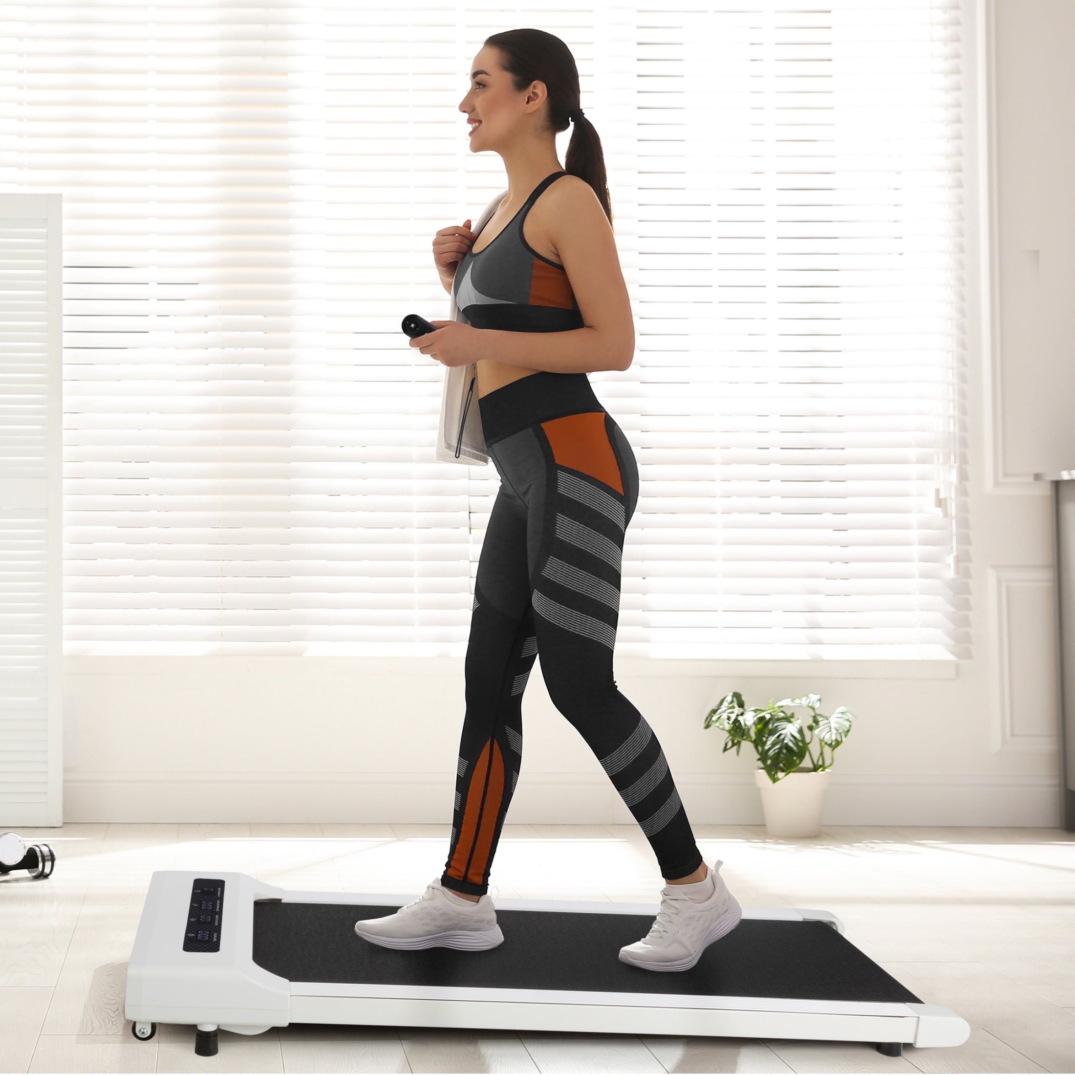 RAD Sportz Walking Pad - Portable Under Desk Treadmill, White