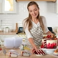 thumbnail image 3 of 100 Pack Disposable Hinged Plastic Cake Containers, Clear Cake Slice Containers with Lids-Cheesecake Containers,Individual Pie Slice Containers for Dessert, Pastry, Cookie, Snack, Fruit, 3 of 8