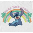 thumbnail image 2 of Men's Lilo & Stitch Cute But Crazy Graphic Tee White X Large, 2 of 5
