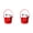 Red2-2Pcs, variant on 2Pcs Christmas Gift Boxes Candy Containers, Multifunctional Apple Treat Boxes Cylinder Design, Festive Party Favor Boxes for Wedding New Year Holiday Home Decor 4.1x4.3 Inch Red