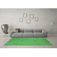 thumbnail image 3 of Ahgly Company Indoor Square Oriental Emerald Green Industrial Area Rugs, 6' Square, 3 of 4