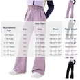 thumbnail image 3 of BCSIOAOI Girls Pants,Wide Leg Elastic Waist Flare Leg Pants with Pockets Black 7-8 Years, 3 of 6