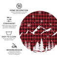 thumbnail image 4 of Balery 4 Pcs Christmas Tree Buffalo Plaidleather Coasters Set, Drink Table Cup Coasters For Living Room Kitchen Coffee Decor, 4 of 9