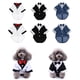 thumbnail image 3 of Traje de perro, cachorro, gatito, mascota, traje con lazo, caballero S blanca, 3 of 9