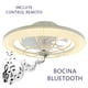 thumbnail image 4 of Ventilador De Techo con Bocina Luz LED 3 Tonos y Control Remoto., 4 of 7