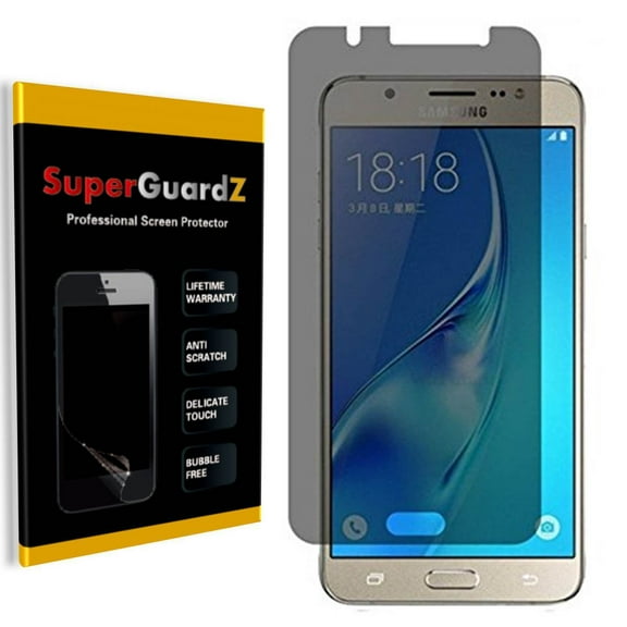 For Samsung Galaxy J7 (2016) - SuperGuardZ Privacy Anti-Spy Screen Protector, Anti-Scratch, Anti-Bubble, Anti-Fingerprint
