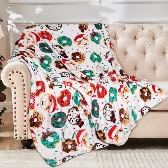 HITIME Cozy Blanket Printed Blanket Throw Christmas Blanket - 300 GSM Fleece Blanket Throw Size Blanket for Home Decoration, Ultra Soft Blanket Microfiber Throw Blanket (Throw - 50" x 60")