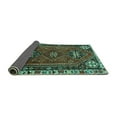 thumbnail image 2 of Ahgly Company Indoor Rectangle Persian Turquoise Blue Traditional Area Rugs, 2' x 5', 2 of 4