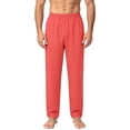 thumbnail image 4 of Miqool Mens Casual Pants Elastic Waist Lightweight Loose Straight Leg Lounge Pants Home Yoga Trousers with Pockets, 4 of 7