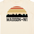 thumbnail image 4 of Inktastic Madison Wisconsin Skyline Retro Sunset Boys or Girls Toddler T-Shirt, 4 of 5