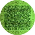 thumbnail image 1 of Ahgly Company Indoor Round Oriental Green Traditional Area Rugs, 6' Round, 1 of 4