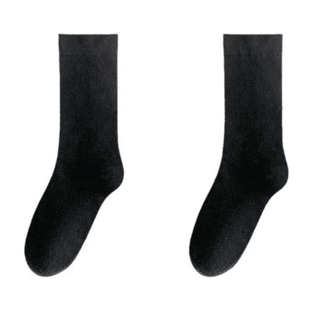 Calcetines sueltos Calcetines lunares para mujer Calcetines de pila blanca transpirables de moda de color sólido mediano para verano para mujer