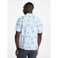 thumbnail image 3 of George Men's Linen Blend Camp Shirt with Short Sleeves, Sizes S-5XL, LT-3XLT, 3 of 5