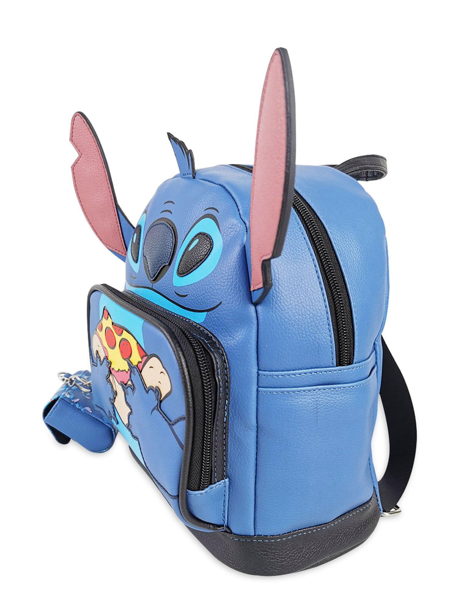 Mini Mochila Stitch Piña Deluxe Oficial Disney.