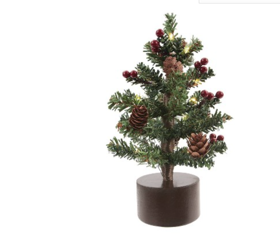 Philips Battery Operated LED Christmas Tree Light Berries Pinecones