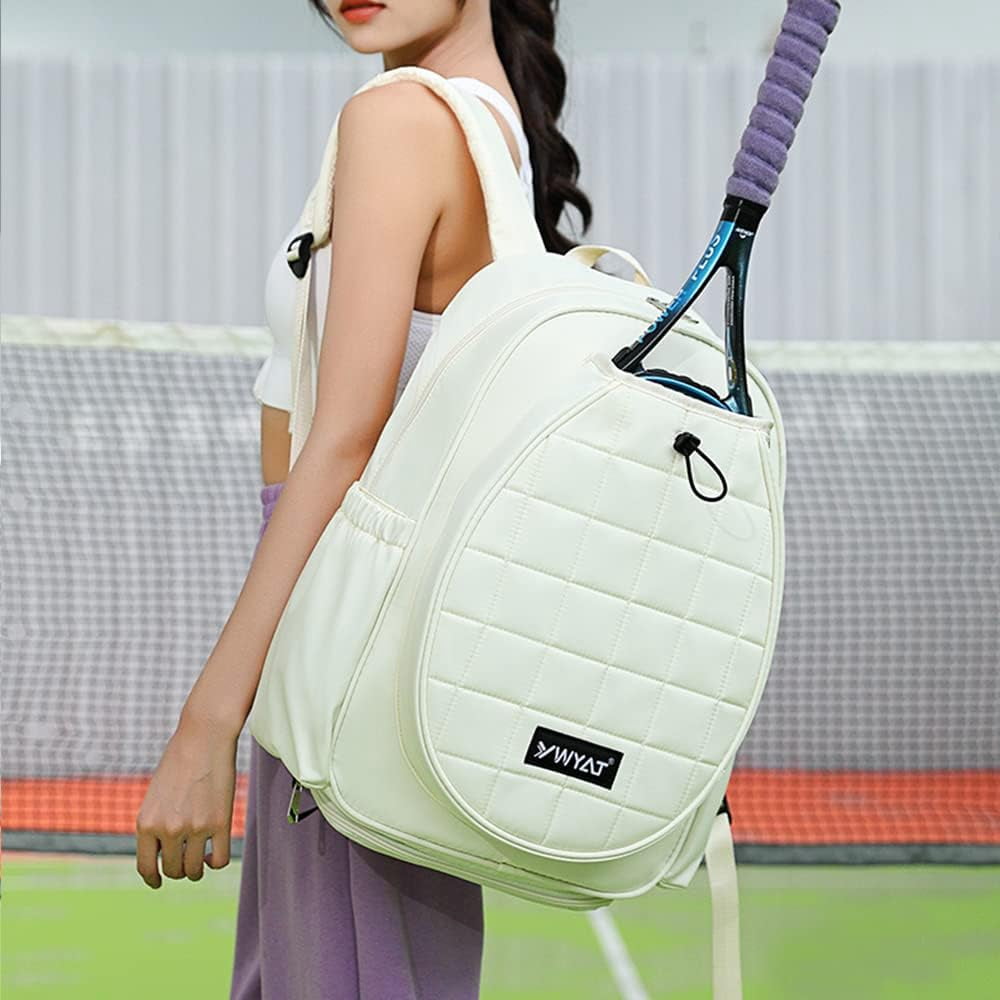 Tennis Shoulder Bag Large Water Resistant Tote Handbag for Tennis Racket, Pickleball Paddles, Badminton Racquet