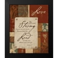 thumbnail image 2 of Grey, Jace 12x14 Black Modern Framed Museum Art Print Titled - Love B, 2 of 5