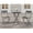 Gray, variant on Memoryfield 3-Piece Patio Bistro Set with Round Table and 2 Chairs, Metal Outdoor Bistro Set for Balcony Porch Garden Apartment, Pink