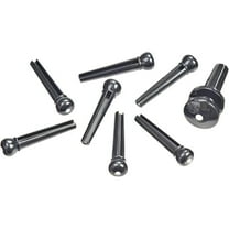 D'Addario ABS Bridge/End Pin Set Black and Ivory