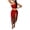 Red, variant on Skirt Sets for Women 2 Piece Outfits Summer Matching Set Sleeveless One Shoulder Crop Top Side Split Draped Ruched Maxi Skirt Set Vacation