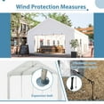 thumbnail image 5 of LZBEITEM 16' x 32' Large Heavy Duty Outdoor Canopy Party Tent & Carport, Heavy Duty Outdoor Wedding Gazebo, Event Shelter Canopy for Outdoor Event, Wedding, Birthday Party, White, 5 of 10