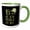 Green/White, variant on 3drose, Hell Is Empty and All the Devils Are Here Grey Text, 11oz Two-tone Yellow Mug
