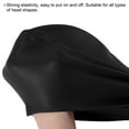 thumbnail image 4 of Gorra de natación de silicona Uxcell, gorra de natación impermeable antideslizante para adultos, negra, 2 piezas, 4 of 6
